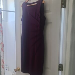 Calvin Klein Rich Purple Midi Dress